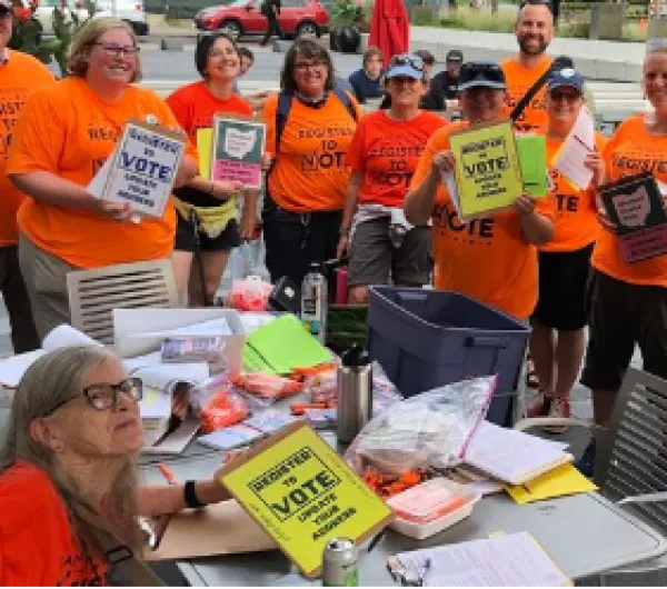 Voter registration event