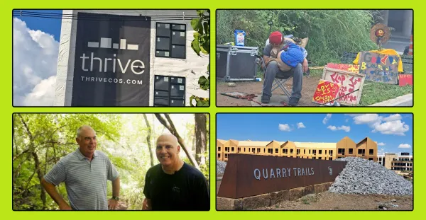 Scenes of Thrive businesses