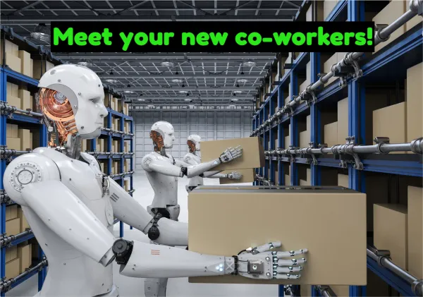 Robot in a warehouse