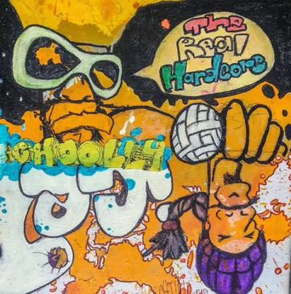 Graffiti looking album cover