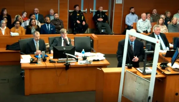 Courtroom scene